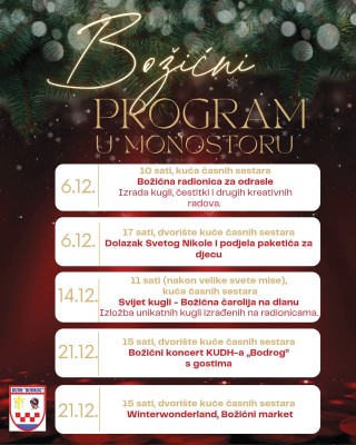 06. 12. - 21. 12. Božićni program u Monoštoru