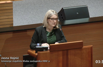 Jasna Vojnić u Saboru: »Hrtkovci nisu samo priča jedne noći, nego rana cijelog jednog naroda«