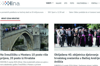 »Hrvati izvan Hrvatske«, nova rubrika Hine
