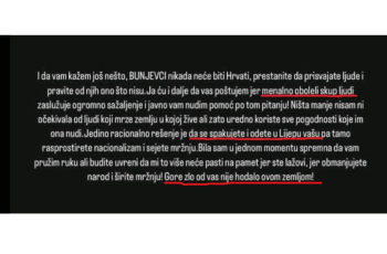 Gradonačelnik Stevan Bakić osudio govor mržnje prema Hrvatima