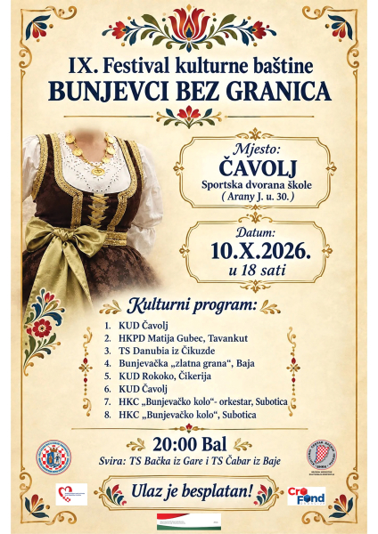 10. 10. – Bunjevci bez granica u Čavolju