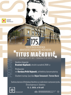 Obilježavanje 175. obljetnice rođenja arhitekta Titusa Mačkovića