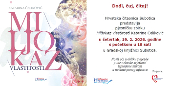 19. 02. Predstavljanje knjige poezije Miljokaz vlastitosti Katarine Čeliković