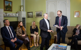 Stier s predstavnicima UBH »Dužijanca« 