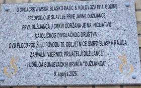  - (Otkrivena spomen-ploča u znak sjećanja na prv / )