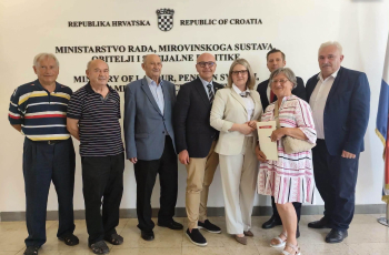 Socijalna potpora i položaj umirovljenika teme sastanka HNV-a i Ministarstva rada RH