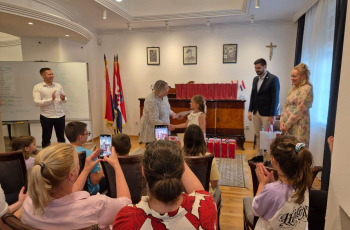 Po prvi put dodijeljene svjedožbe učenicima u Beogradu koji pohađaju hrvatski jezik s elementima nacionalne kulture