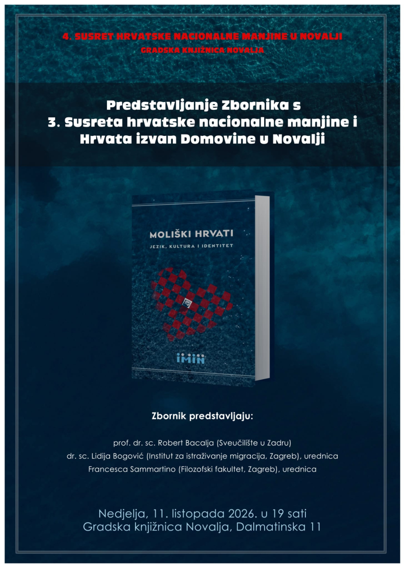 Četvrti susret hrvatske nacionalne manjine u Novalji: Predstavljanje Hrvata iz Srbije